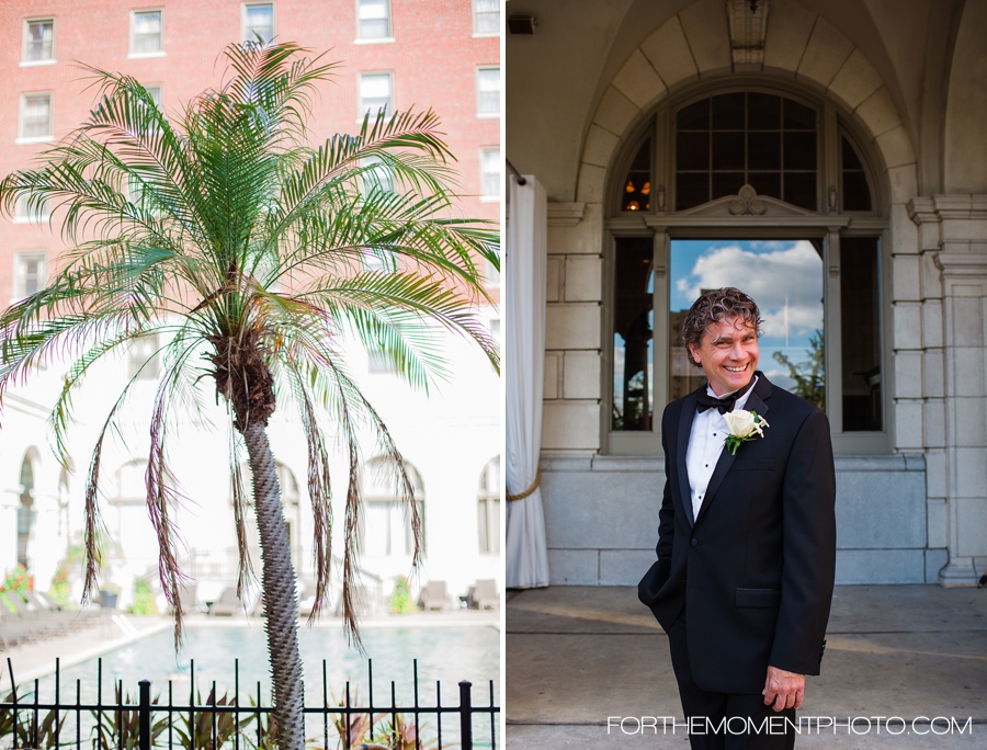 Groom in Tux at Chase Park Plaza Hotel Wedding