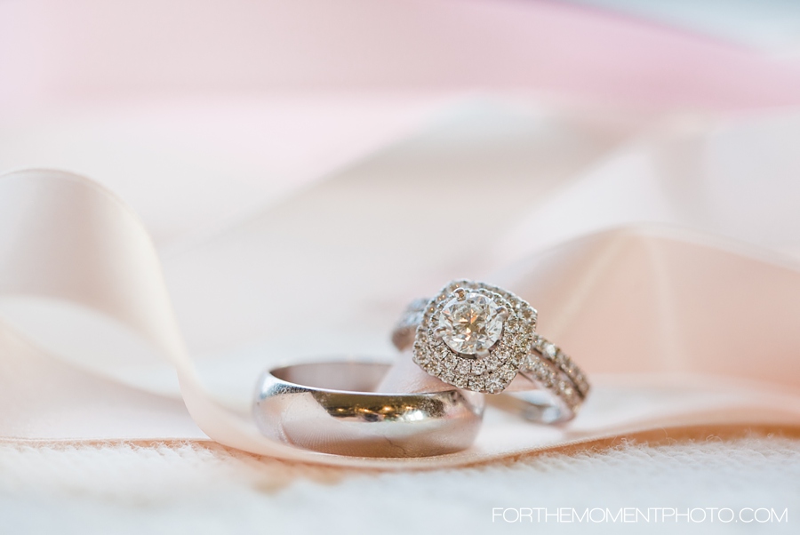 Wedding Bands in Pink Ribbon