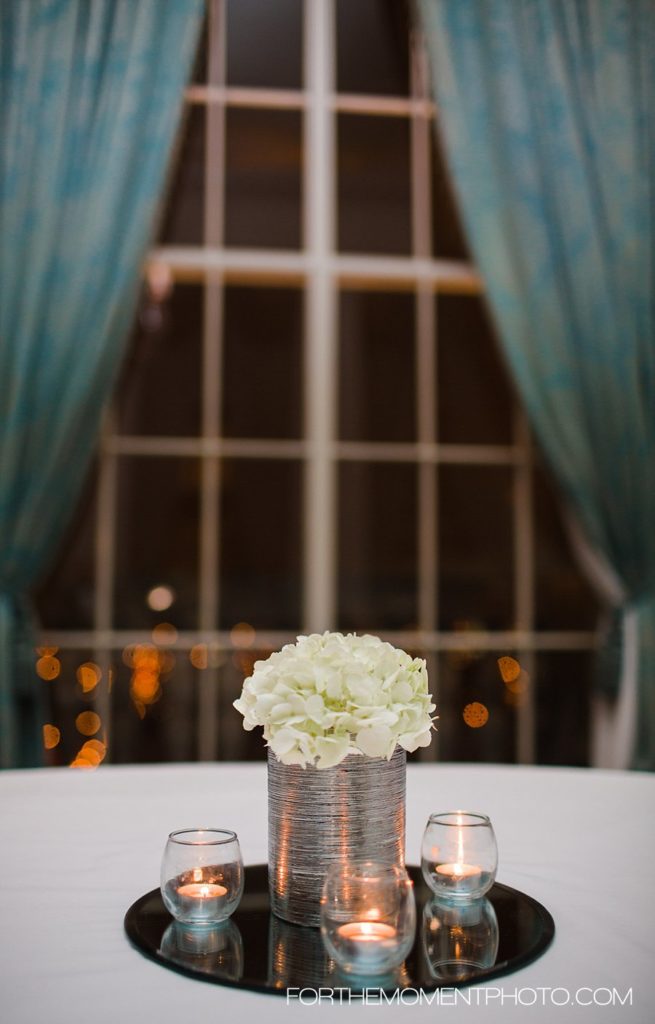 Simple Ivory Floral Arrangement St Louis Wedding
