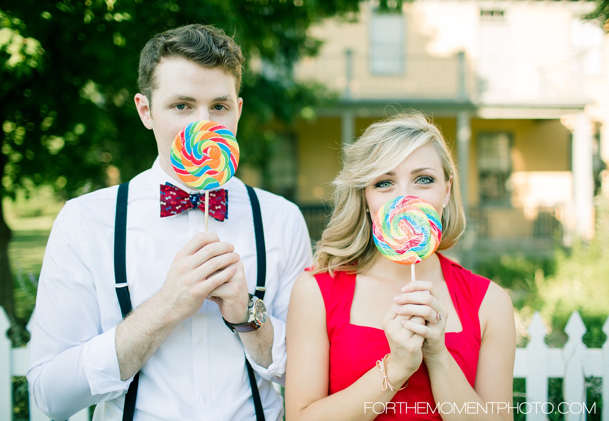 Faust Park St Louis Whimsical Candy Engagement Photos