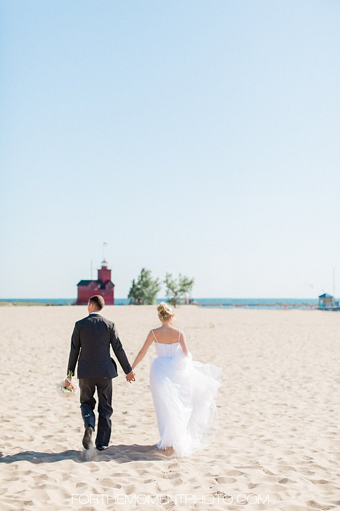 Holland Michigan Lake Destination Wedding Photos