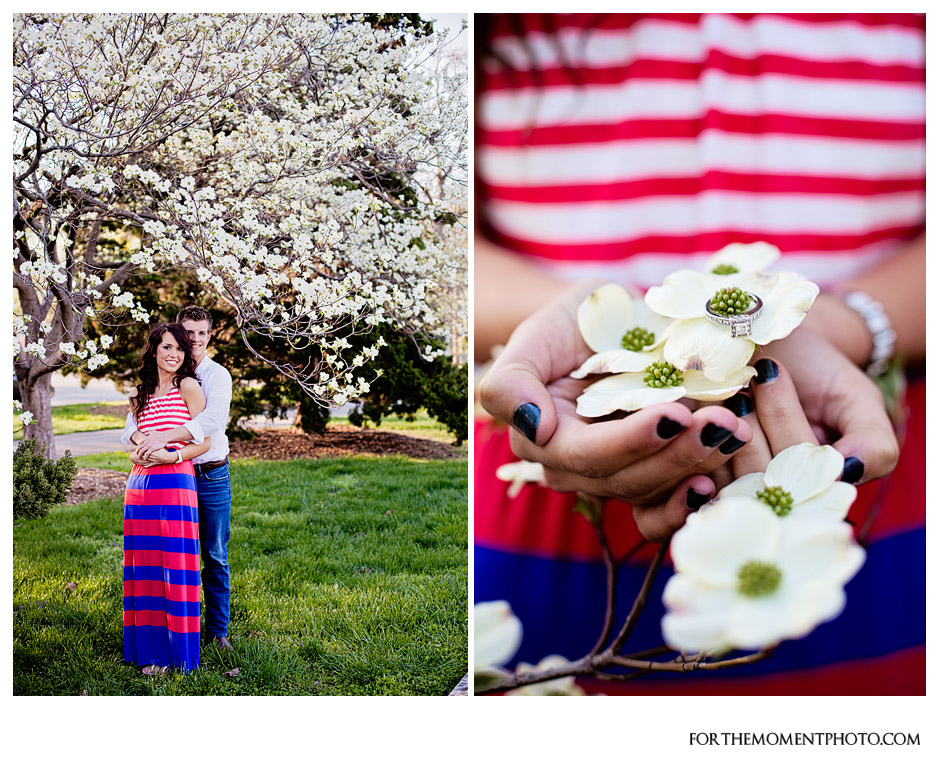 For The Moment Photography | Tower Grove Park Spring Engagement Photos