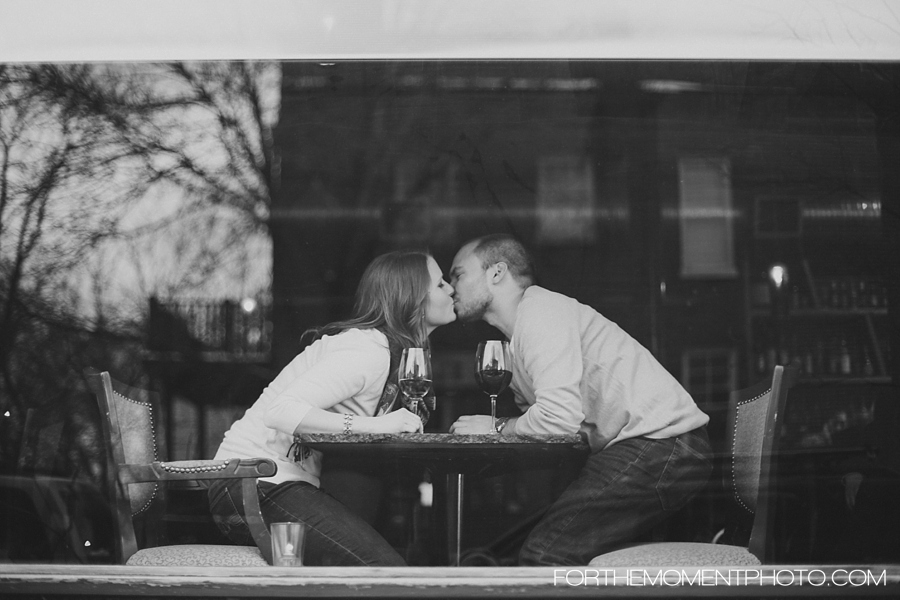 Sasha's On Shaw Wine Bar Engagement by For The Moment Photography