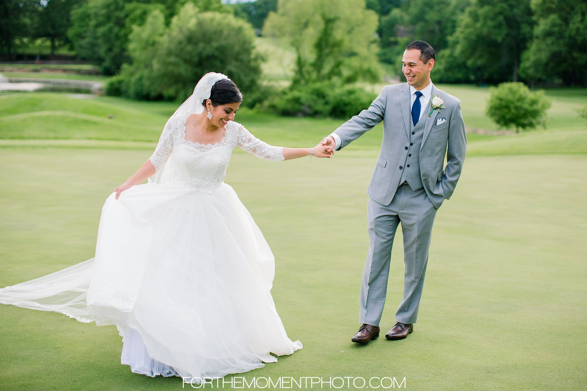 saint louis golf cours spring wedding photography